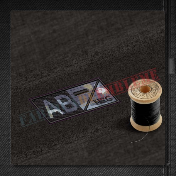 Emblema Grupa sanguina AB- NEG Combat FA