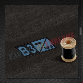 Emblema Grupa sanguina B3- NEG albastru
