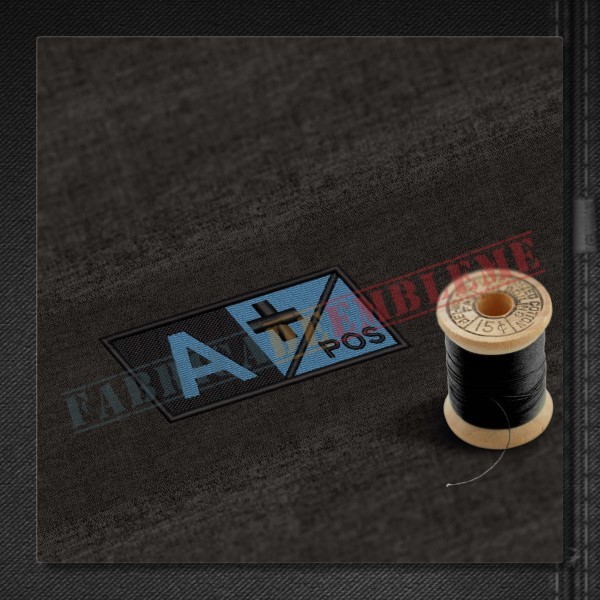 Emblema Grupa sanguina A+ POS albastru