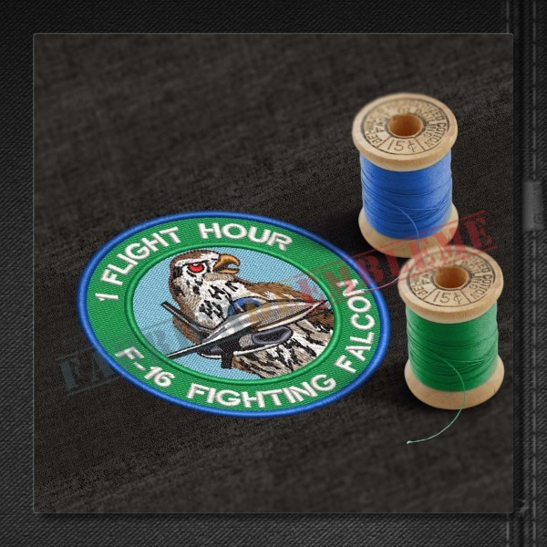Emblema F-16 Fighting Falcon - 1 Flight Hour