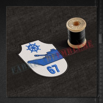Emblema Divizionul 67 Nave Purtatoare de Artilerie COMANDOR VIRGIL ALEXANDRU DRAGALINA