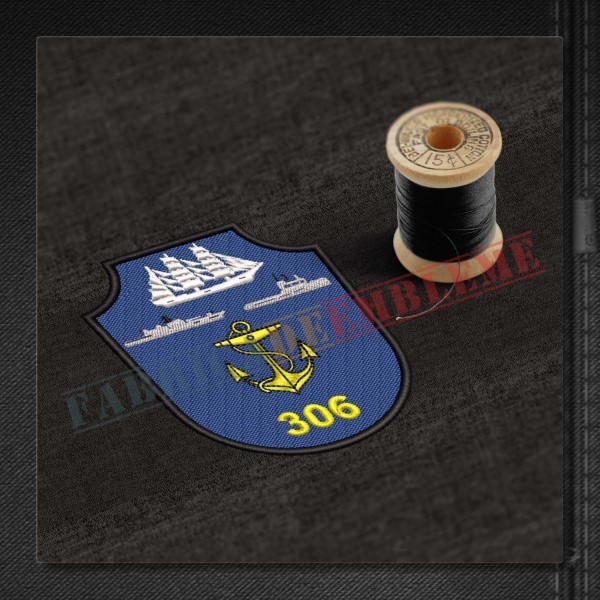 Emblema Divizionul 306 Nave Scoala Instructie si Sprijin Actiuni Militare