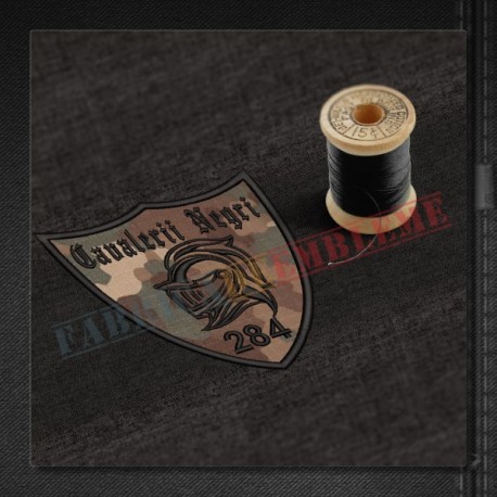 Emblema Batalionul 284 Tancuri CAVALERII NEGRI (BLACK KNIGHTS, CUZA VODA) - Galati