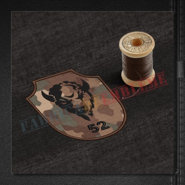 Emblema Regimentul 52 Artilerie Mixta GENERAL ALEXANDRU TELL