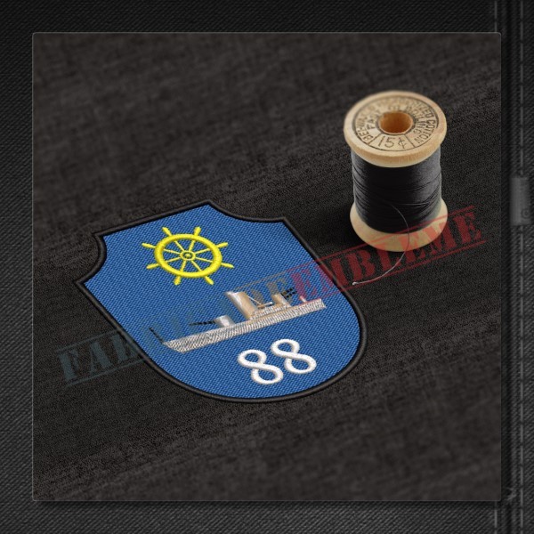 Emblema Divizionul 88 Vedete Fluviale AMIRAL GHEORGHE SANDU - Braila
