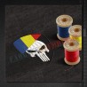Emblema Punisher tricolor