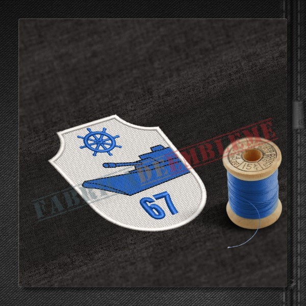Emblema Divizionul 67 Nave Purtatoare de Artilerie COMANDOR VIRGIL ALEXANDRU DRAGALINA