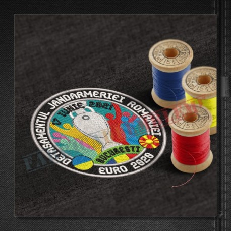 Emblema Euro 2020 - Ucraina - Macedonia de Nord - Detasamentul Jandarmeriei Romaniei