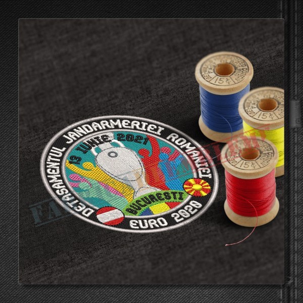 Emblema Euro 2020 - Austria - Macedonia de Nord - Detasamentul Jandarmeriei Romaniei