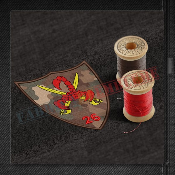 Emblema Batalionul 26 Infanterie NEAGOE BASARAB (Scorpionii Rosii)