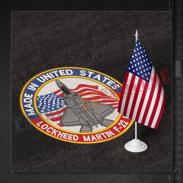 Emblema Lockheed Martin F-22 Raptor - Made in Unite