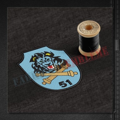 Emblema Regimentul 51 Artilerie Mixta GENERAL CORNEL PARANIAC