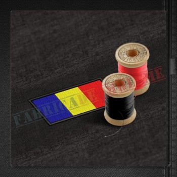 Tricolor 8 x 4 cm - margine neagra