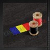 Tricolor 9 x 5 cm - margine neagra