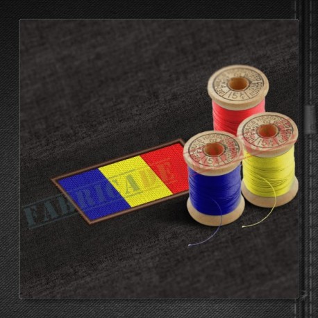 Tricolor 9 x 5 cm - margine maro