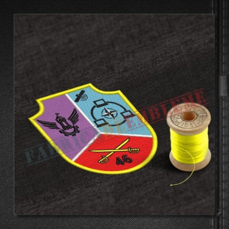 Emblema Regimentul 46 Sprijin GENERAL DE CORP DE ARMATA ALEXANDRU HANZU - Sibiu