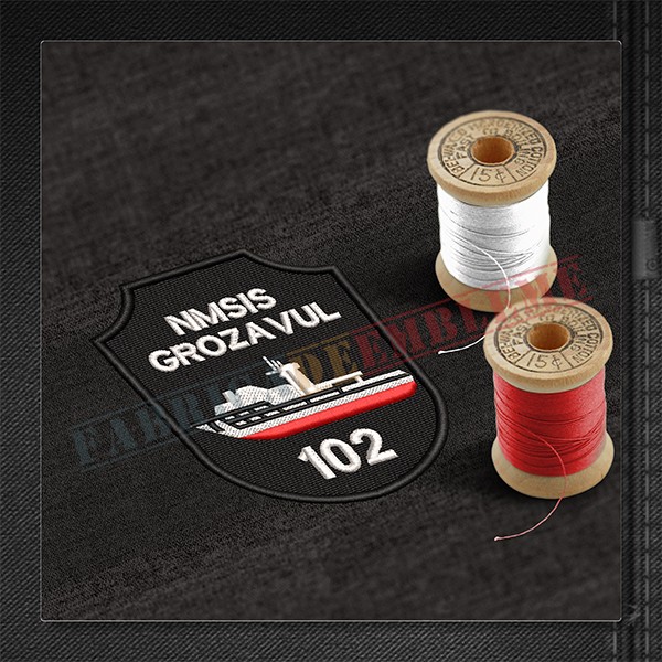 Emblema Nava Maritima de Sprijin si Interventie cu Scafandri GROZAVUL