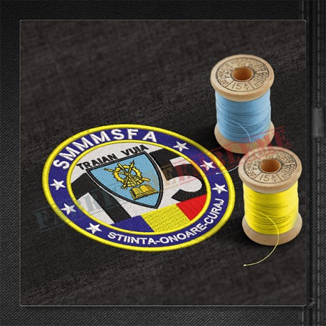 Emblema Scoala Militara de Maistri Militari si Subofiteri a Fortelor Aeriene TRAIAN VUIA - 105 ani