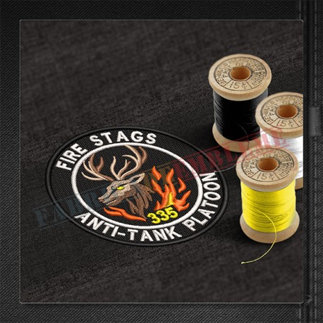 Emblema Plutonul Antitanc FIRE STAGS din Grupul de Lupta Terestru Inaintat din Slovacia, rotatia a III-a