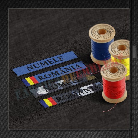 Set ecuson nominal si Romania albastru sau combat cu tricolor